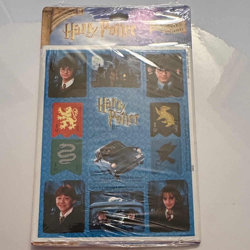 Vintage Hallmark Harry Potter Sticker Set